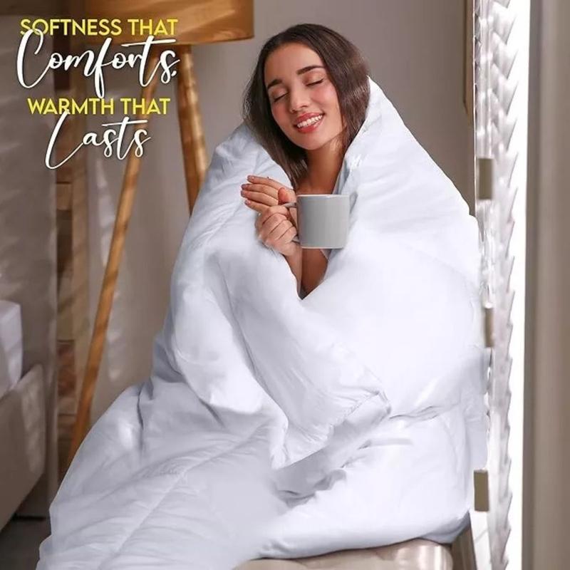 MicroFiber Duvet Quilt 16.5 Tog Extra Deep Hotel Quality - All Sizes, White 5