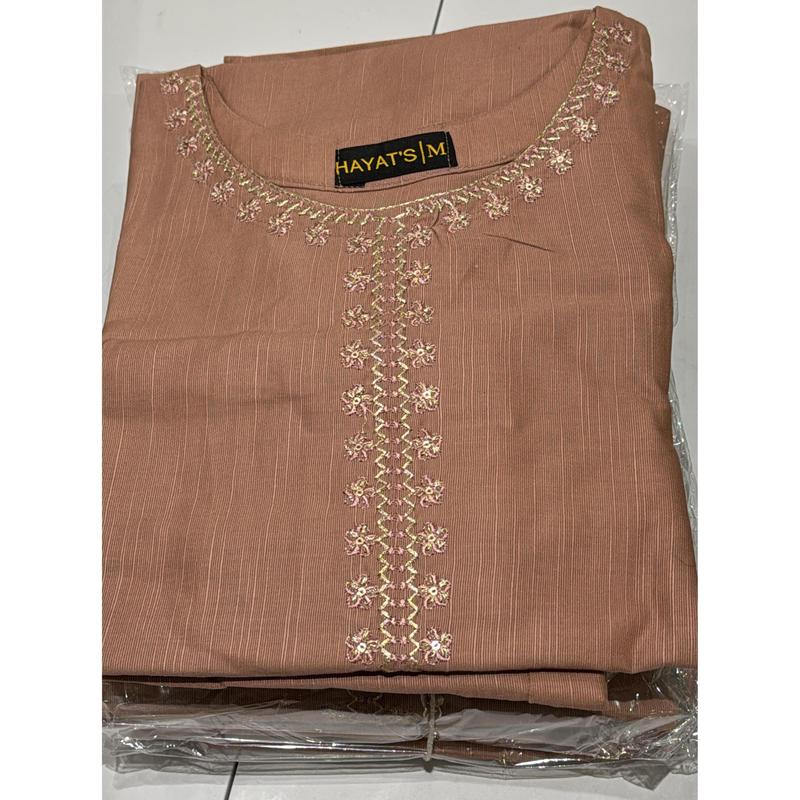 2 Pc Embroidered Khaddar Co-Ord Set  | Ready to wear| Hayats 1