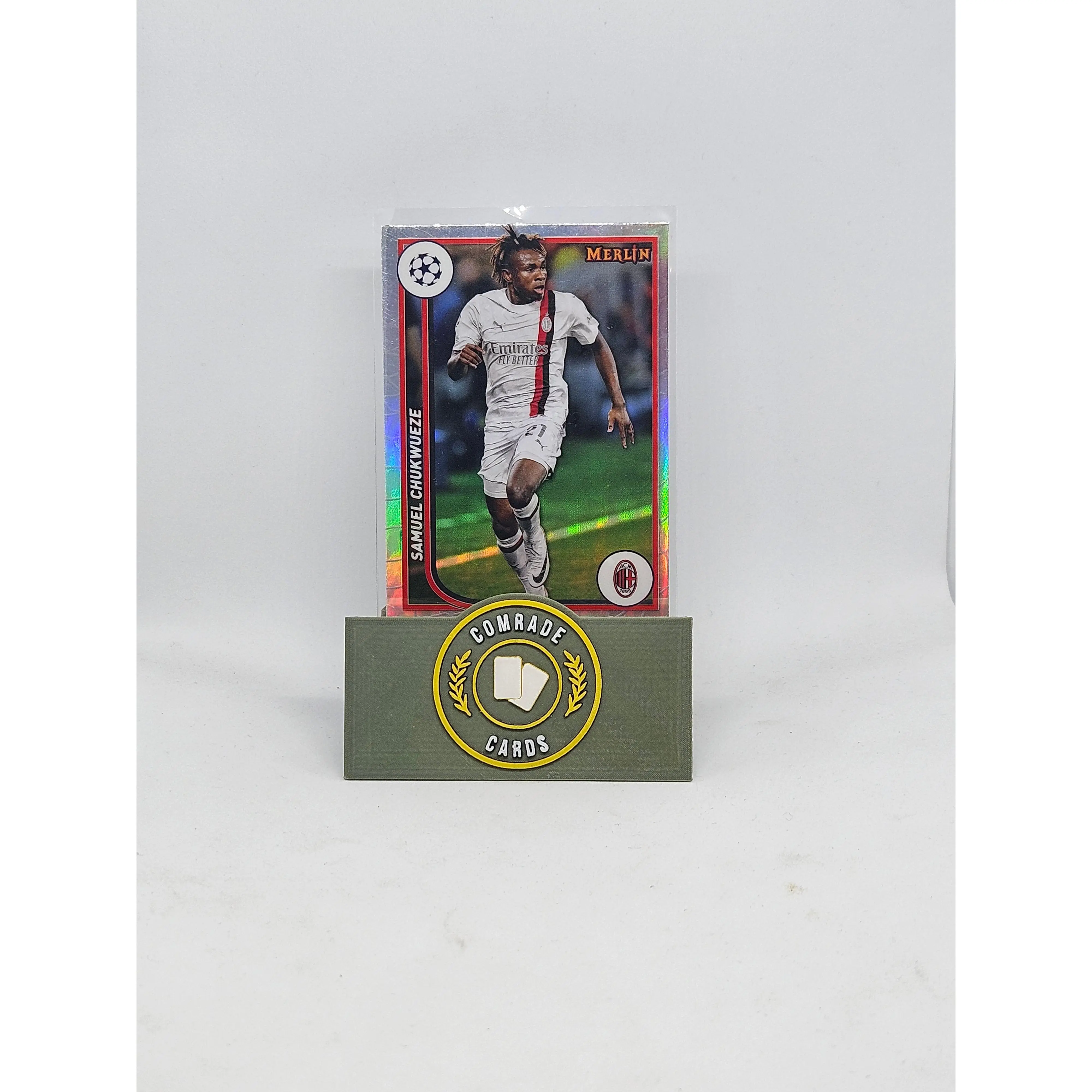Samuel Chukwueze (AC Milan) Refractor Parallel Topps Merlin Chrome 2023-2024