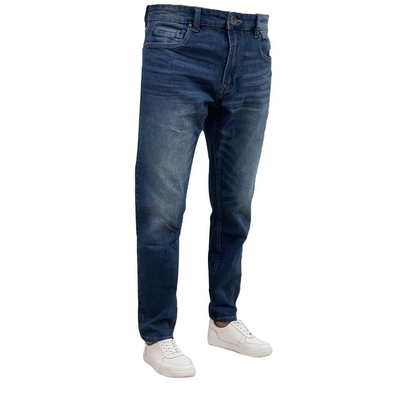 Mens Stretch Jeans Casual Work Slim Fit Straight Leg Denim Spandex Regular Big Tall All Waists 30 to 46 Menswear Pocket 5