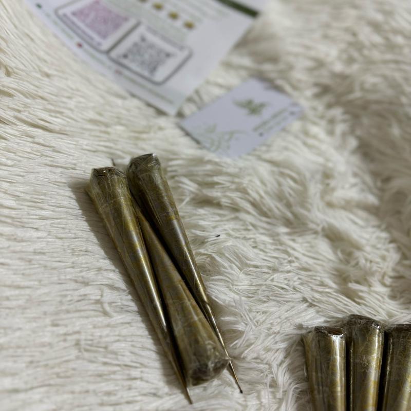 Practice henna cones without essential oils (Set of 3) 20g each 6