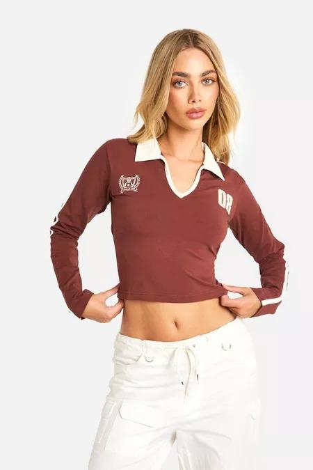 Product Introduction of Men's Long Sleeve Collared Jersey Top for Office Wear Menswear Polo Shirt Casual Beige Motocross Short 0