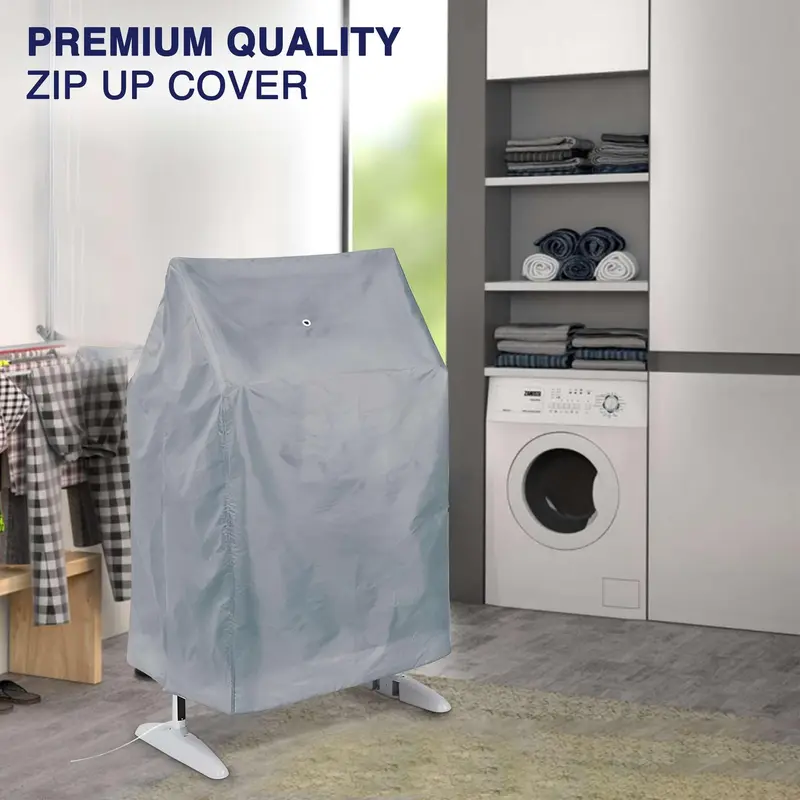Tarrapu 3-Tier Heated Airer Cover: Drying Rack Cover with Zip, Efficient Drying & Storage to Dry Clothes Faster - 147 X 73 X 70 cm 3