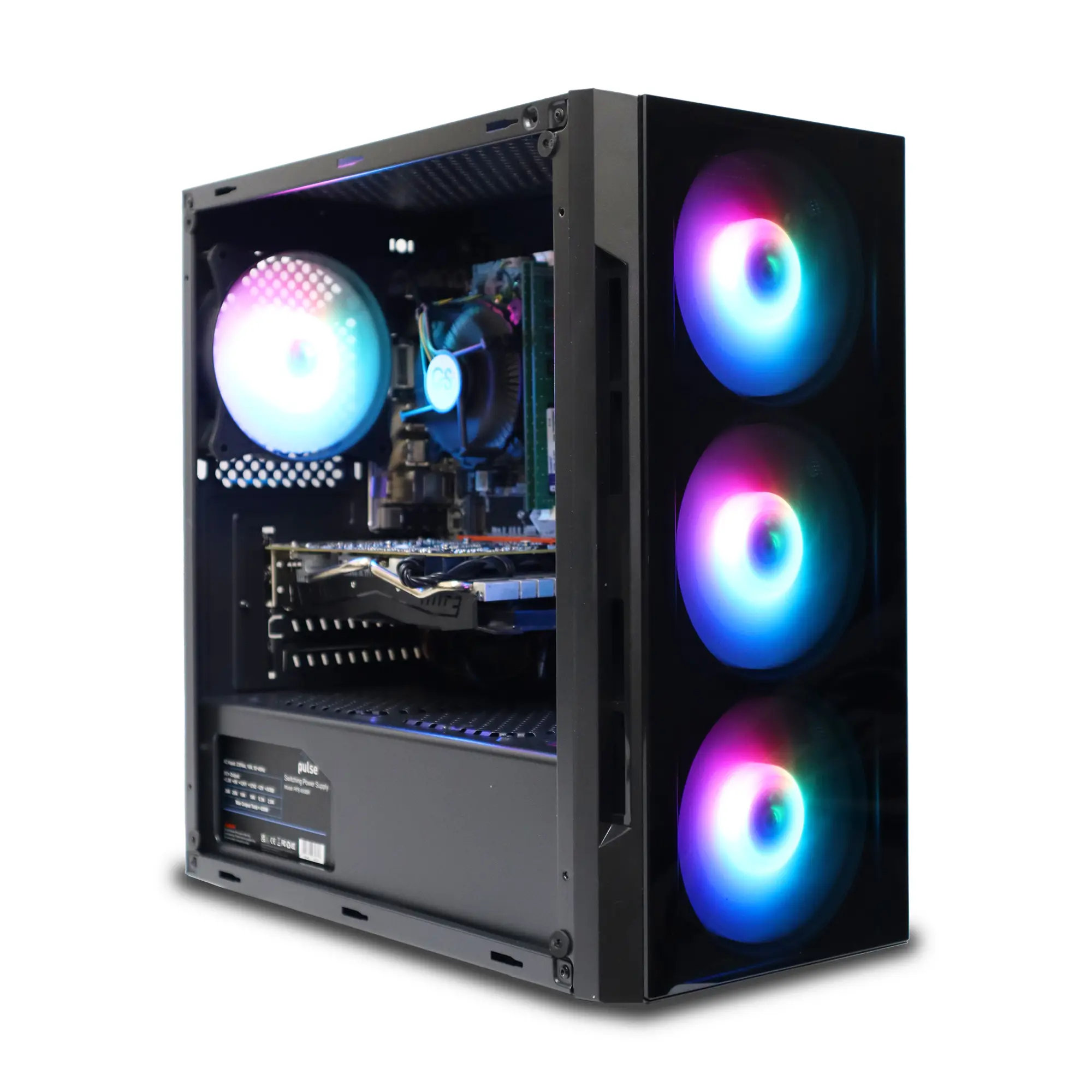 Fast Gaming PC AMD Ryzen 5 8500G - 16GB DDR4 RAM, 1TB M.2, NVIDIA 6GB RTX 3050 Windows 11 Pro with Norton Anti-Virus & CCleaner