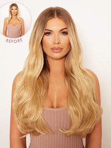 SUPER THICK 22' 5 PIECE BLOW DRY WAVY CLIP IN HAIR EXTENSIONS