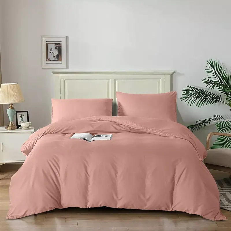 Oxford Homeware 3-Piece Solid Microfiber Duvet Cover Set – Ultra-Soft, Hypoallergenic Bedding with Matching Pillowcases, Easy-Care, Wrinkle-Resistant, Machine Washable, Available in 16 Colors & 4 Sizes 8