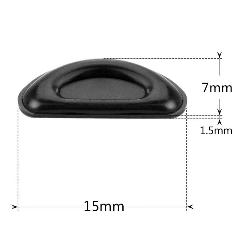 1 Pair Anti-Slip Stick On Nose Pads Silicone for Eye Glasses Sunglasses UK 4