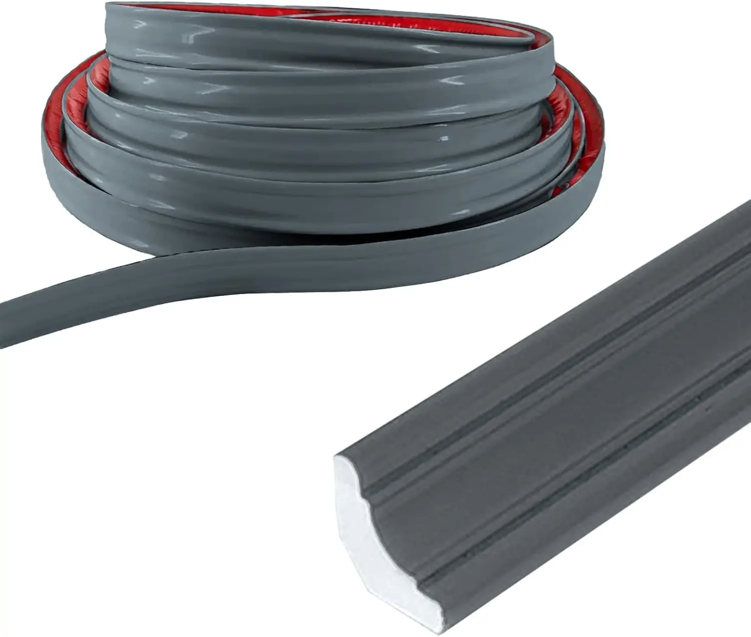 Trim, Flexible Grey Quadrant Trim Floor Beading Grey Skirting Board Coving for Ceilings Worktop