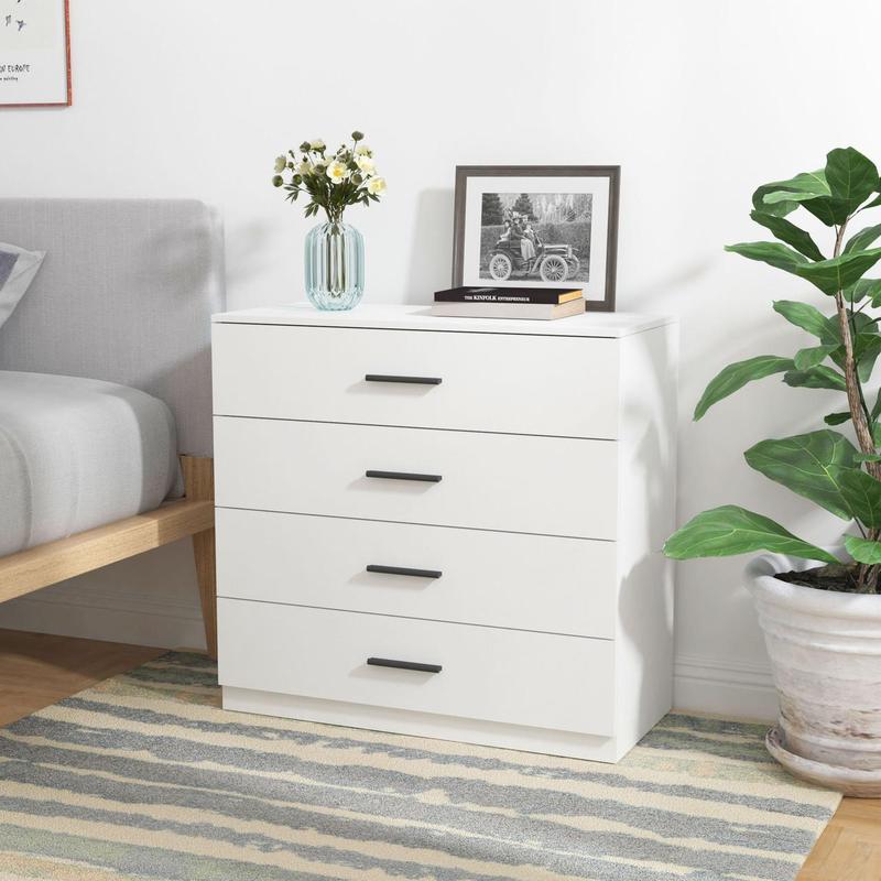 Contemporary White Chest of 4 Drawers For Good Storage 2