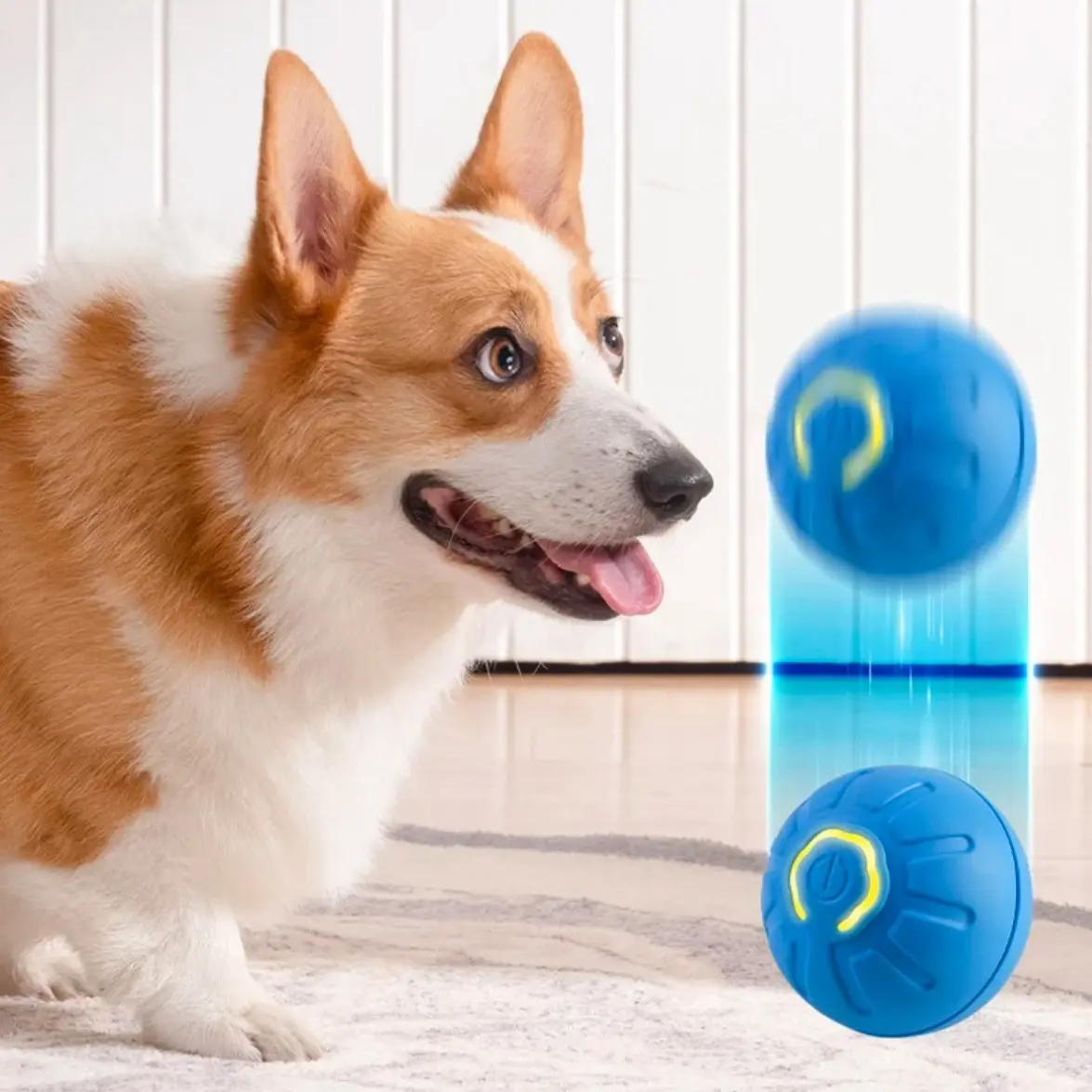 Smart Dog Toy Ball Electronic Interactive Pet Toy Moving Ball & Shell USB Automatic Bouncing for Puppy Birthday Gift Cat Product
