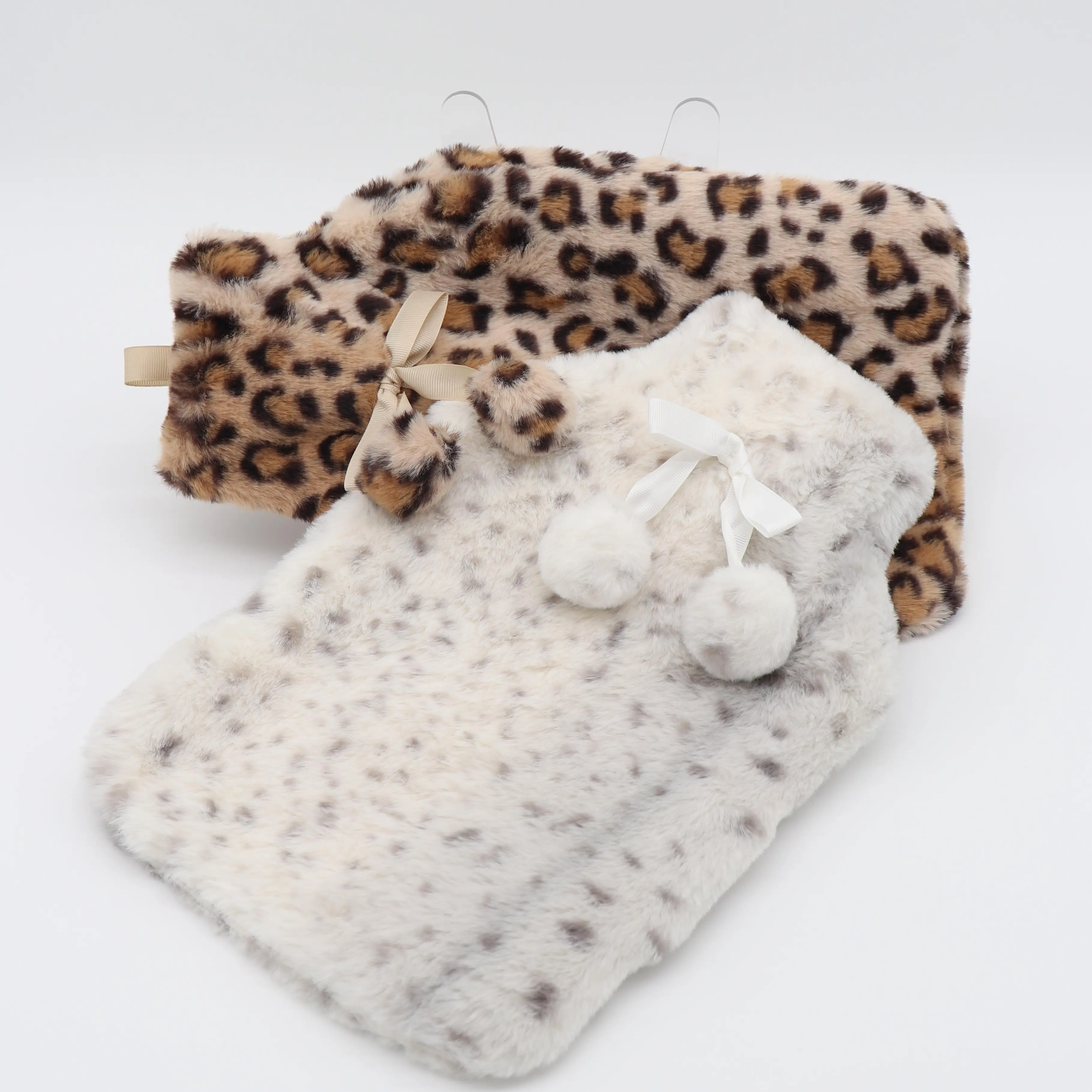 Comfortable Cozy Rubber Hot Water Bottle with Premium Soft Faux Fluffy Fur Cover Cup