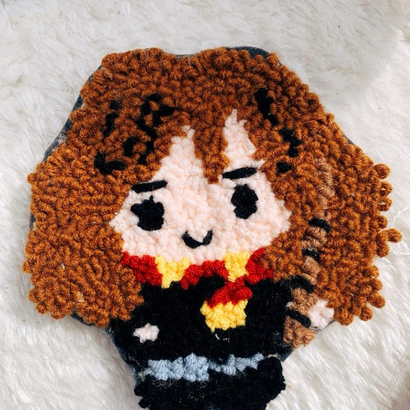 Harry Potter Movie Main Characters Punch Needle Kit for Beginners small crochetbusiness 3