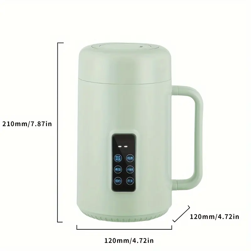 1pc Exquisite Healthy Pot, Multifunctional Electric Hot Pot, Mini Convenient Cooking, Tea Cooking, Soup Cooking, Drinks, Sweet Soup, Noodles, One Machine Multi-functional 12 Hours Prediction, Fully Hold Time, Temperature Control Protection, Quiet 2
