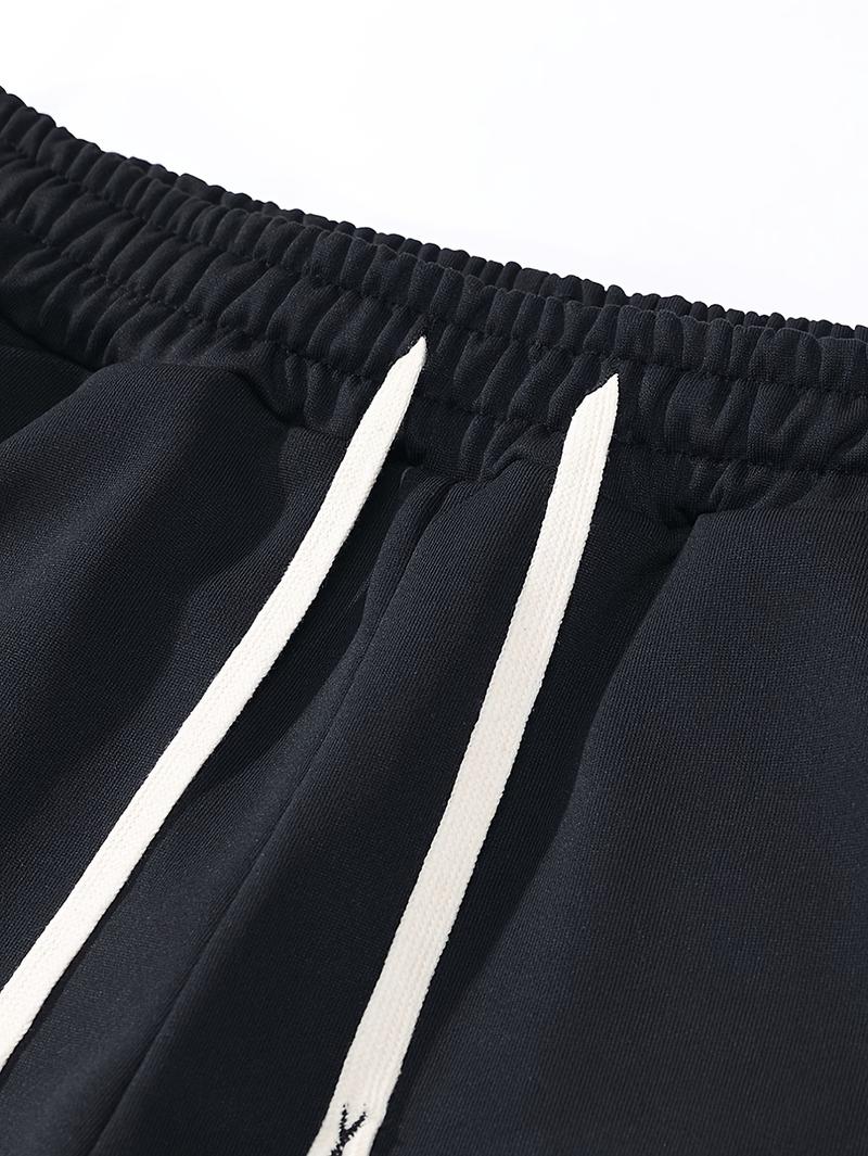 Product Introduction of 1set Polyester Men's Casual Sports Suit, Hooded Sweatshirt and Jogger Pants Set with Elastic Waist, Cuffed Ankles, Pockets, Regular Fit for Outdoor Running and Jogging - Spring/Autumn Collection 13