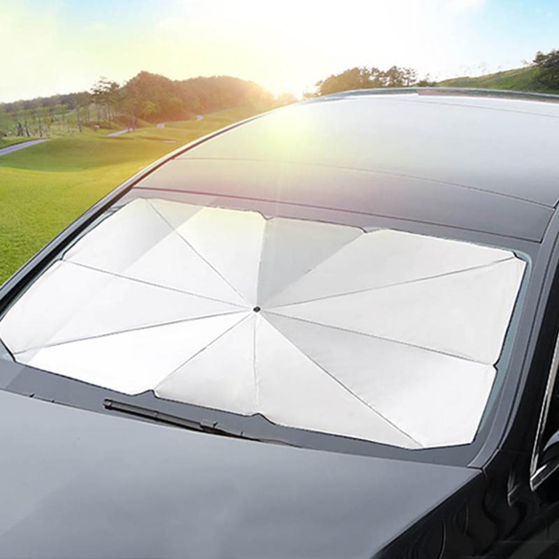 FONOK Car Foldable Windshield Sunshade Front Window Cover Visor Sun Shade Umbrella UK 1