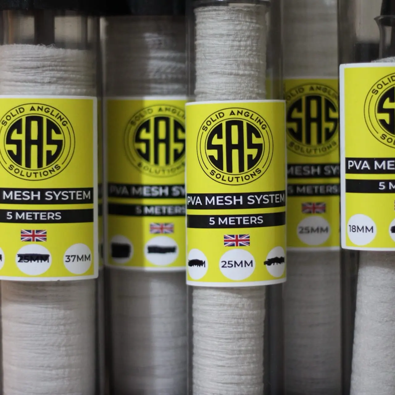 Solid Angling Solutions - PVA mesh system for Carp Fishing in Sizes 18mm, 25mm & 37mm
