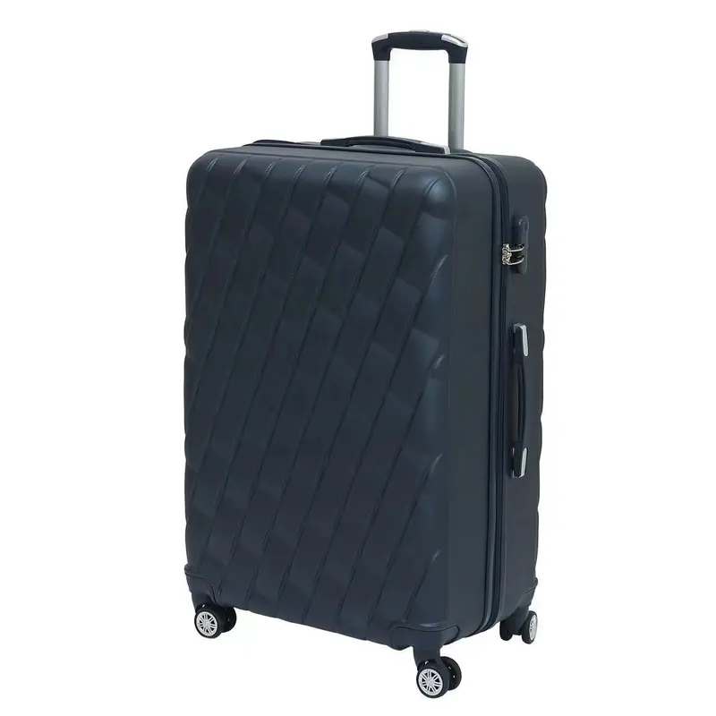 24" Medium Hard Shell Lightweight Suitcase Luggage ABS Trolley 4 Spinner Wheel 0