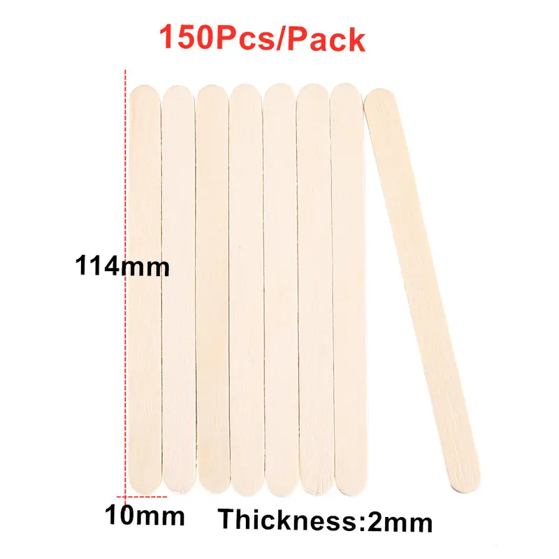 50/100/150Pcs Resin Tool Epoxy Stirring Stick Popsicle Ice Cream Stick Handmade DIY Resin Mold Wood Ice Pop Sticks Making Tools 8