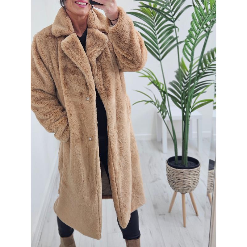 Oslo Faux Fur Coat Long (One Size) - (choose your Colour) 3