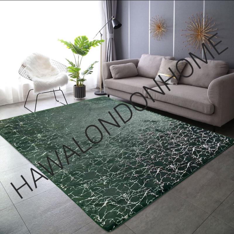 LUXURY NON SLIP MACHINE WASHABLE MARBLE EFFECT RUGS 90X190CM 160X230CM 190X270CM 5