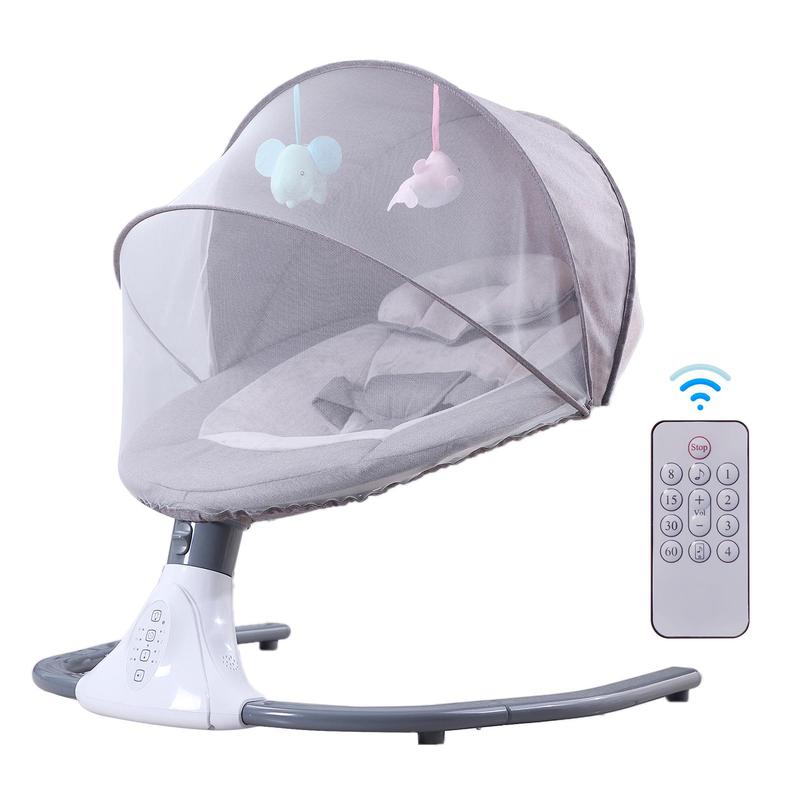 Product Introduction of Putybudy S-Y608 Motorized Baby Swing for Infants Baby Rocker 4 Speeds &4 Timer & 12 Preset BT USB Flash Drive Washable w/ Remote 20