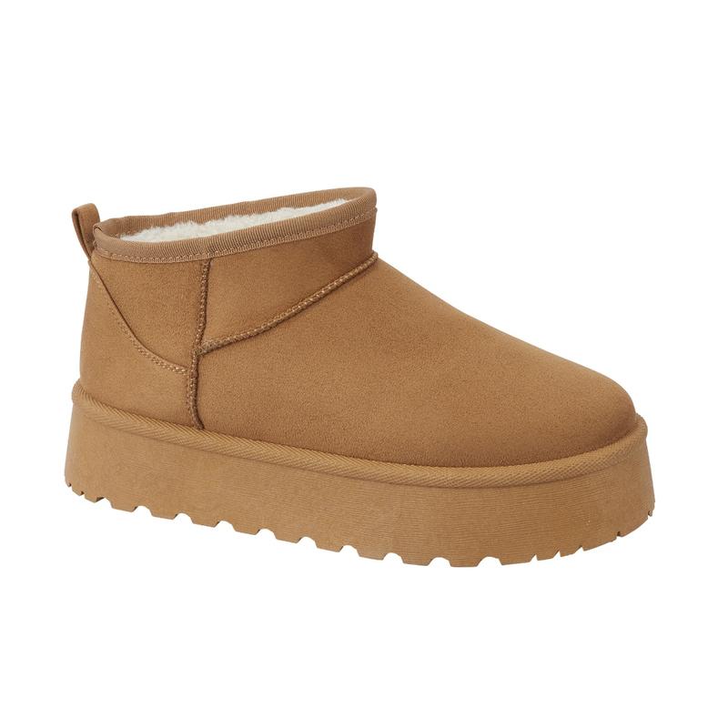 COLLEEN - Women’s Cozy Low-Cut Platform Boots with Plush Fleece Lining from SHOES BY EMMA 1