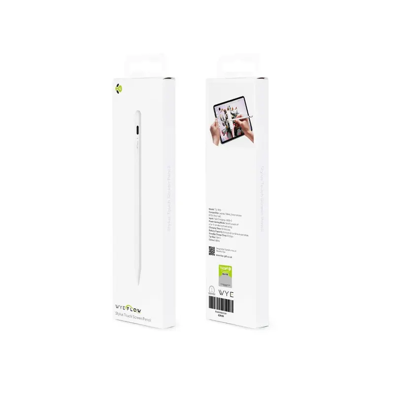 Stylus Touch Screen Pencil Chargeable - Fast Charging, 8-Hour Battery, 1.5mm Precision Tip for Apple, Smartphones & Tablets Device 3