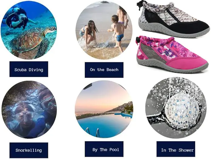 BOYS GIRLS AQUA SHOES WET SUIT BEACH SURF SURFING SNORKELLING KAYAK SPORTS SHOES 8
