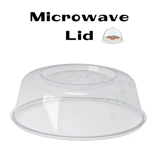 Microwave Lid Cover Food Kitching Plate Dish Plastic Oven Steam Cover Clear