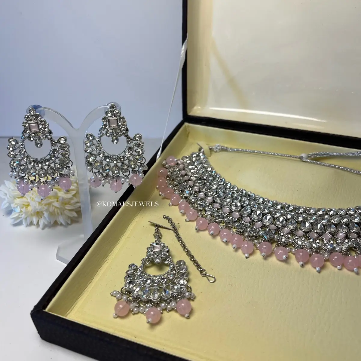 Silver Necklace Set