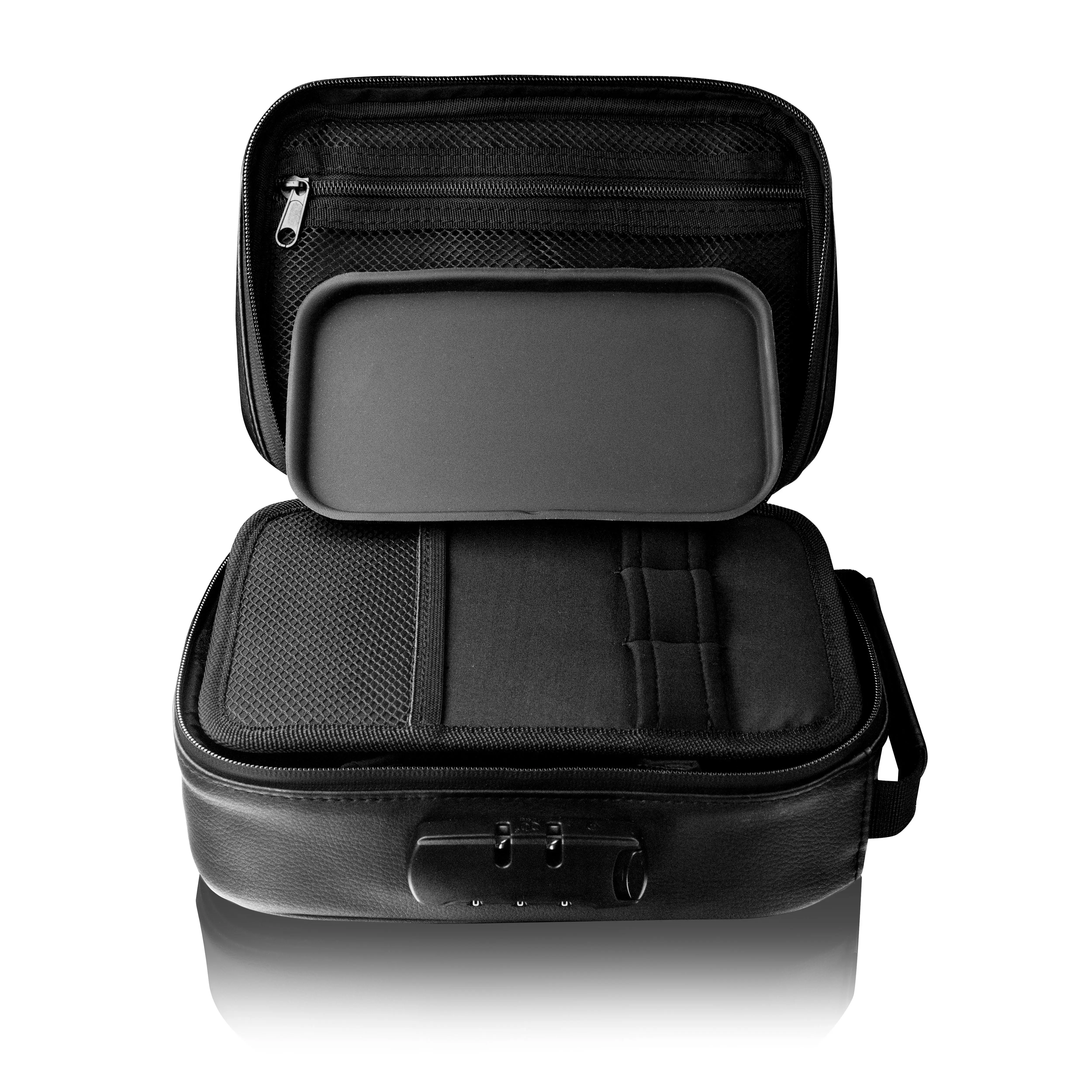Vegan Leather Smell Proof Lockable Case