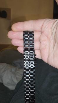 Product Review of Men's Punk LED Digital Watch, Street Trend Novelty Wristwatch with LED Light, Chic Watch As Gift for Boyfriend Gift without Box from M**l J**s G**y 1