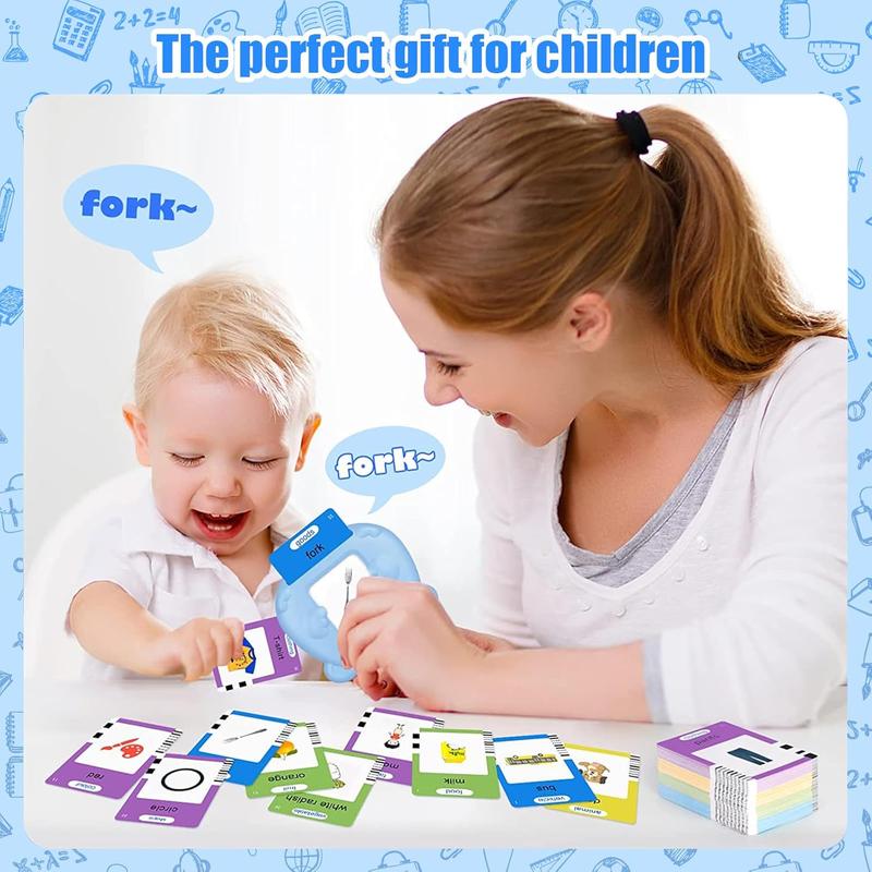 Talking Flash Cards for 2-6 Year Olds, Educational Cognitive Toys with 200 Words, Sensory Toys for Autism and Speech Therapy busy board new born 1 1