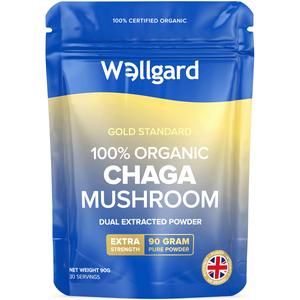 Wellgard Chaga Mushroom Powder, Chaga Supplement