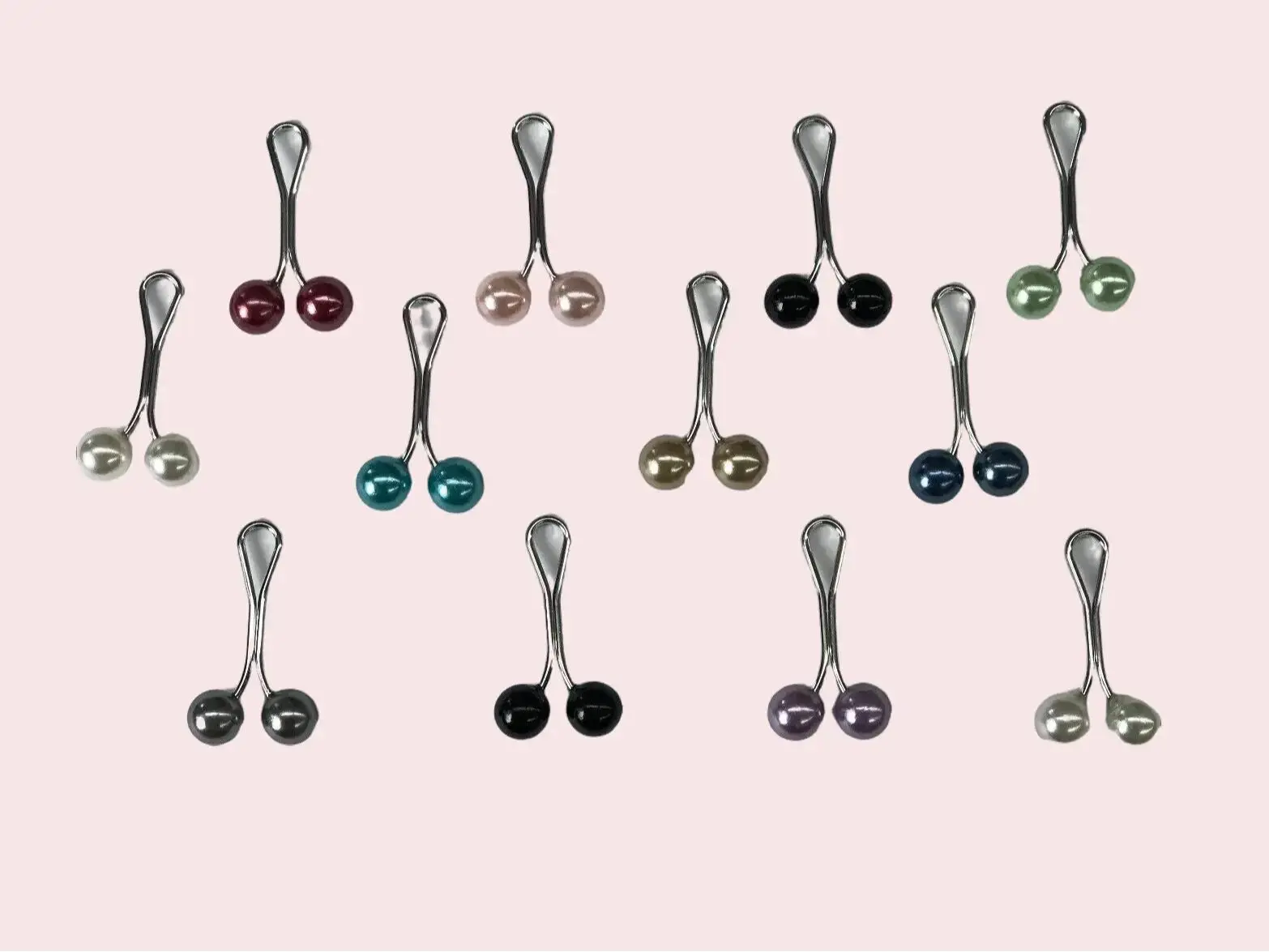 Hijab grip pins Hijab sliders Chiffon Silk Jersey snag free pins pack of 12 accessories