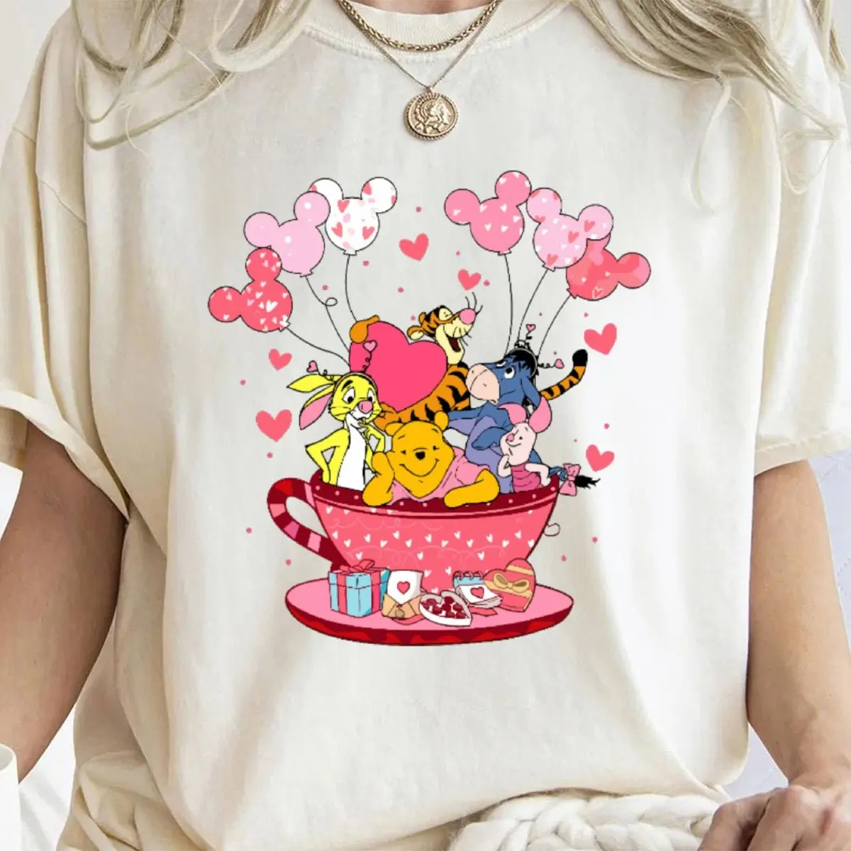 Winnie The Pooh Valentine's Day Shirt Winnie The Pooh Tees Winnie The Pooh Valentine's Day Shirt Family Matching Tees