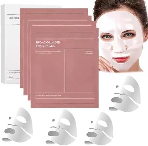 Biodance Bio-Collagen Real Deep Mask - Hydrating, Firming, Anti-Aging, Brightening - 8.5g x 4pc - Hypoallergenic - Skincare