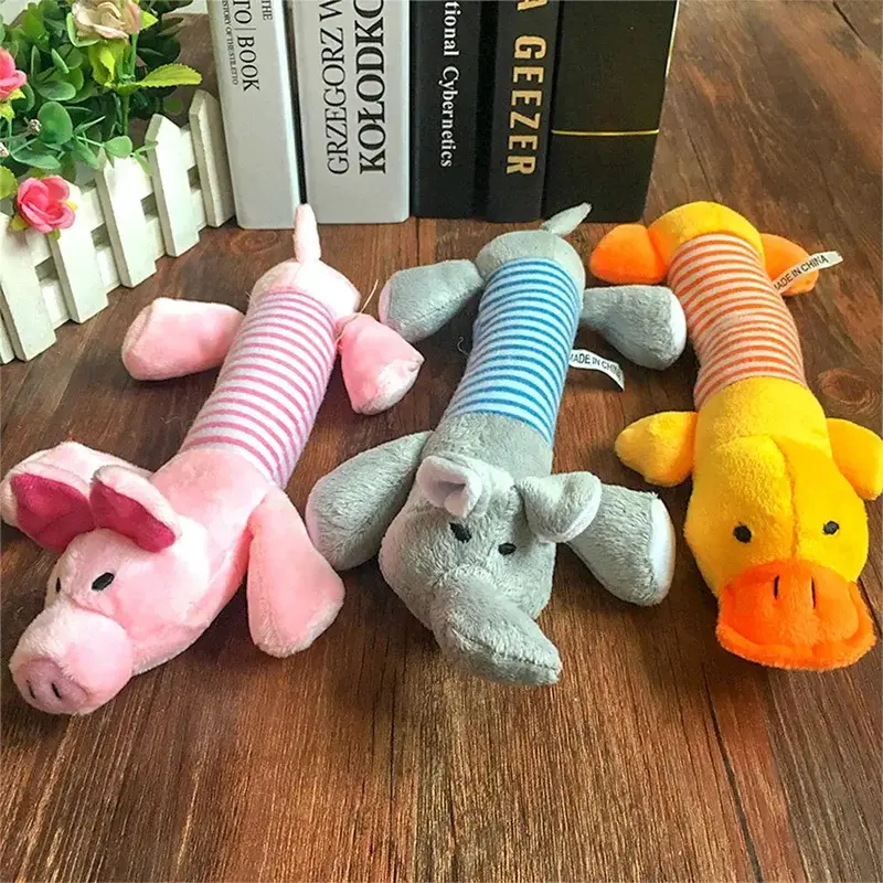 Squeak Plush Dog Toy 0