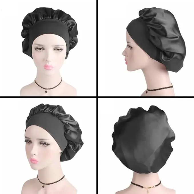Soft Sleeping Cap DAY & Night Hat Big Hair Bonnets Head Cover for Women 3