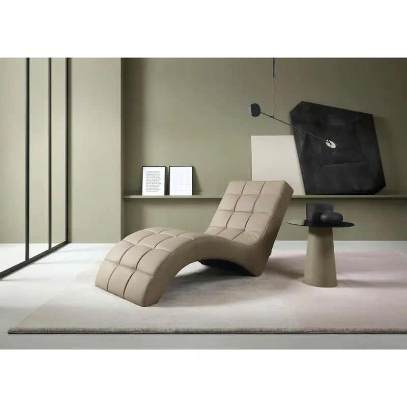 LAGUNA NEW - Chaise Longue Real Leather 0