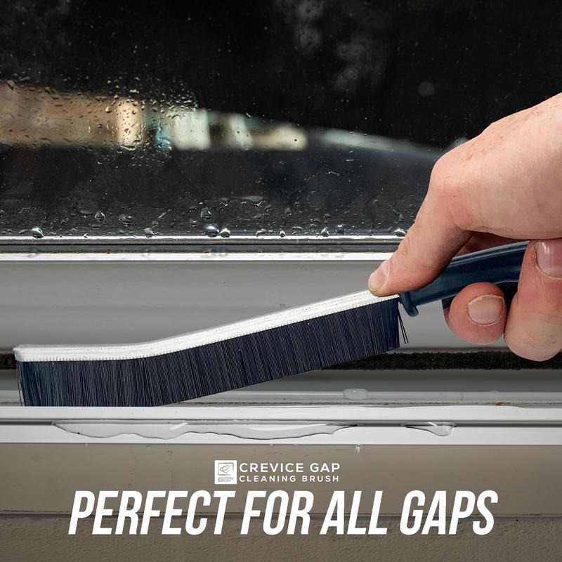 Small Curved Gap and Crevice Cleaning Brush with Handle - Pack of 1, 2, 5, 8 or 10 - Great for Window, Sinks, Cars and Other Spaces 4