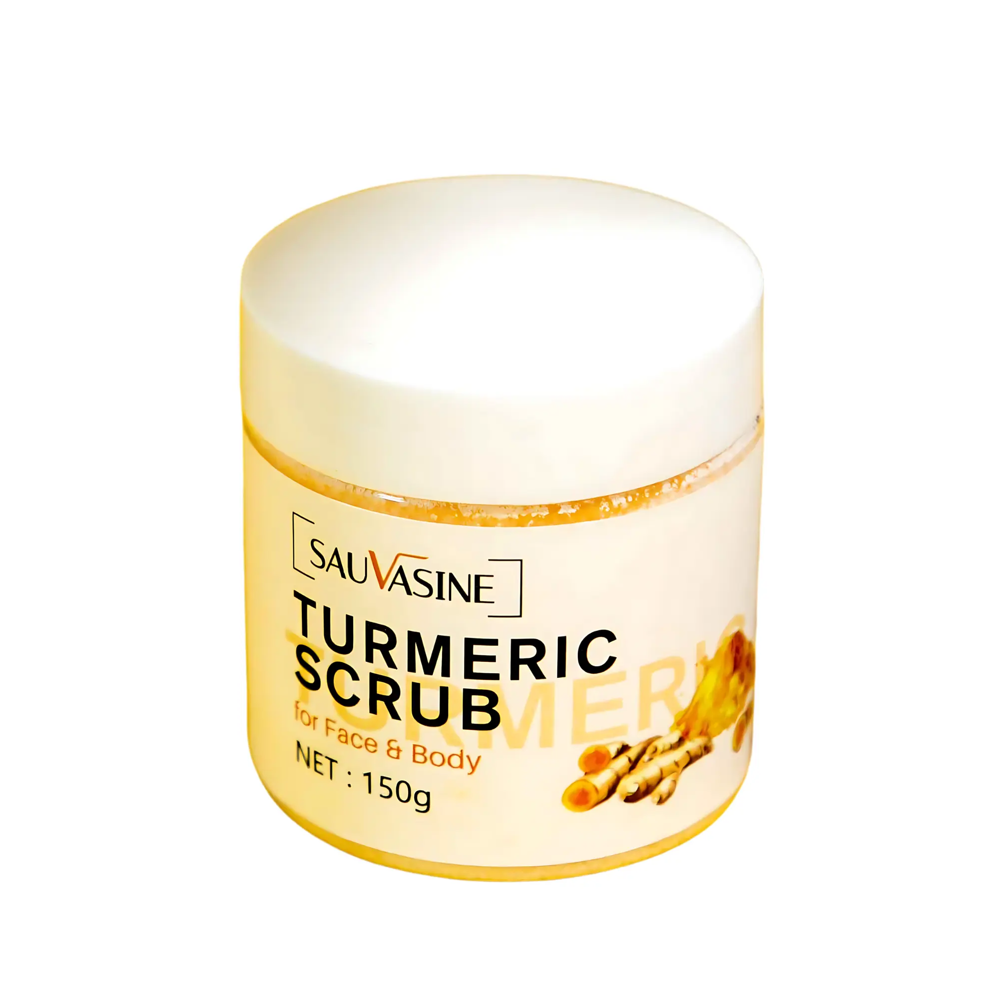 Turmeric Exfoliating Scrub - Deep Cleansing, Brightening, and Detoxifying for Radiant Skin, Reduces Dark Spots and Acne Scars