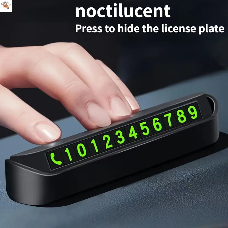 RISELDAJOR  Temporary Parking Card with Phone Number for Car - Ideal Automobile Accessory for Park Stop