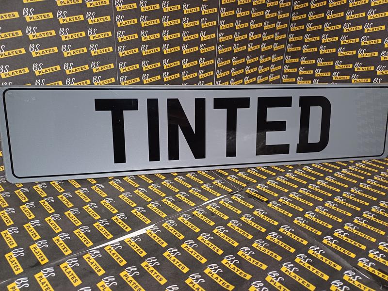 Black Tinted Show Plate Sign | Custom Name Wall Art | Vehicle 1