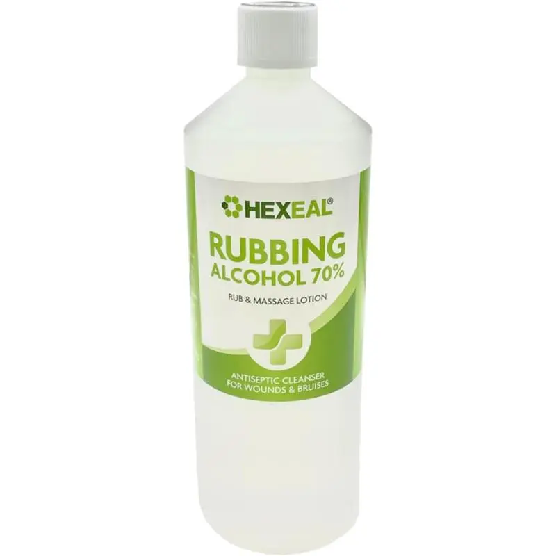 Nobel 70% Rubbing Alcohol 1L - Lab Grade Isopropyl Alcohol for Household Cleaning & Degreasing - Stainless Steel Cloth Garage Hand