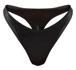 Black Satin Knickers Fit Soft Minimalist Panties