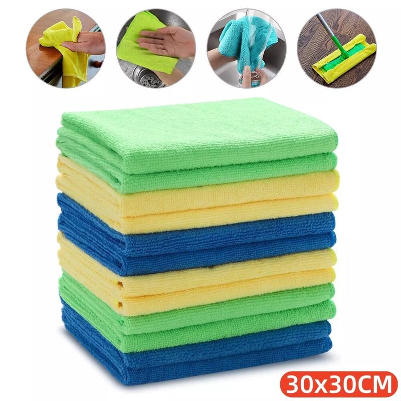 18Pcs Microfibre Cloths for Car Detailing and Cleaning rough  hands 7