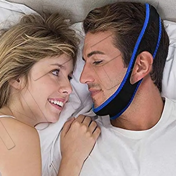 NTEK Anti Snoring Chin Strap, Anti Snore Chin Strap Comfortable Snoring Aids, Natural Snoring Solution Chin Strap for Mouth Breathers, Anti Sleep Aid Reducing Aids Sooner Man Women Skincare Unisex Gentle Adjustable 7