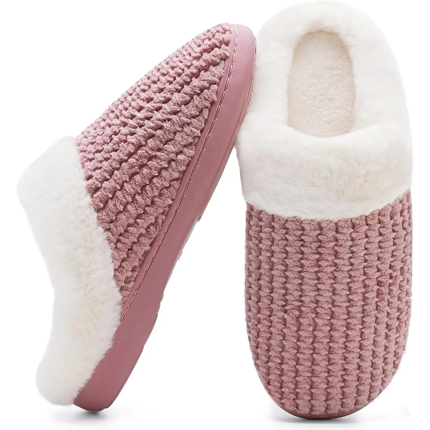 Ladies House Slippers Memory Foam Slippers for Women Comfortable Warm Cosy Non Slip Indoor Outdoor Home Slippers