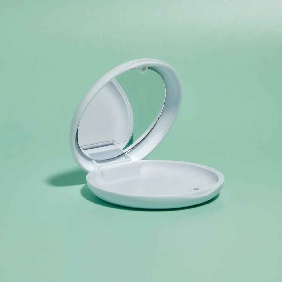 Premium Aligner case - White with mirror - Invisalign case - Aligner fashion, mirror to check for food debris in teeth Oral Clear Lightweight
